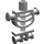 LEGO Medium Stone Gray Skeleton Body with Shoulder Rods (60115 / 78132)