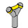 LEGO Medium Stone Gray Slingshot with Yellow band (19900 / 57023)
