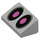 LEGO Medium Stone Gray Slope 1 x 2 (31°) with Pink Eyes (85984 / 98805)