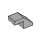 LEGO Medium Stone Gray Slope 1 x 2 (45°) (28192)