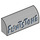 LEGO Medium Stone Gray Slope 1 x 4 Curved with &quot;Flintstone&quot; Lettering (6191 / 55306)