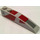 LEGO Medium Stone Gray Slope 1 x 6 Curved with Dark Red Stripes and SW Republic Logo (Both Sides) Sticker (41762)