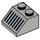 LEGO Gris pierre moyen Pente 2 x 2 (45°) avec Noir Grille (60186 / 69607)