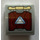 LEGO Medium Stone Gray Slope 2 x 2 x 0.7 Curved Inverted with Triangular Arc Reactor on Dark Red Armor Plate Pattern Sticker (32803)
