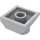 LEGO Mittleres Steingrau Steigung 2 x 2 x 0.7 Gebogen ohne gebogenes Ende (41855)