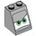 LEGO Medium Stone Gray Slope 2 x 2 x 2 (65°) with Tony Trihull eyes with Bottom Tube (3678 / 96599)