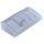 LEGO Medium Stone Gray Slope 2 x 4 Curved with Gray Pattern, Type 2 Sticker with Bottom Tubes (88930)