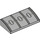 LEGO Gris pierre moyen Pente 2 x 4 Incurvé avec Lines et Rectangles avec tubes inférieurs (34444 / 61068)