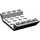 LEGO Medium Steengrijs Helling 4 x 6 (45°) Dubbele Omgekeerd met Open Midden zonder gaten (30283 / 60219)