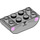 LEGO Medium Stone Gray Slope Brick 2 x 4 Curved Inverted with Whiskers and Pink Cheeks (106111 / 108943)