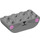 LEGO Medium Stone Gray Slope Brick 2 x 4 Curved Inverted with Whiskers and Pink Cheeks (106111 / 108943)