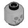 LEGO Medium Stone Gray Smiling Skeleton Head (Recessed Solid Stud) (10717 / 103937)