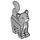 LEGO Medium Stone Gray Standing Cat with Long Tail with White Chest (14285 / 80829)