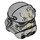 LEGO Mittleres Steingrau Stormtrooper Helm mit Raised Forehead mit Dirt Stains (38483)