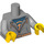 LEGO Gris pierre moyen Street Skater Torse (88585)