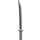 LEGO Mittleres Steingrau Schwert mit achteckiger Wache (Katana) (30173 / 88420)