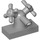 LEGO Medium Stone Gray Tap 1 x 2 with Two Taps (Large Handles) (6936)