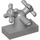 LEGO Medium Stone Gray Tap 1 x 2 with Two Taps (Large Handles) (6936 / 71780)