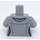 LEGO Gris piedra medio The Grey Lady Minifigura Torso (973 / 76382)