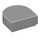 LEGO Gris pierre moyen Tuile 1 x 1 Demi Oval (24246 / 35399)