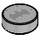 LEGO Medium Stone Gray Tile 1 x 1 Round with Batman Logo (35380 / 65308)