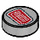 LEGO Medium Stone Gray Tile 1 x 1 Round with Fiat Logo (35380 / 67340)