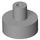 LEGO Gris pierre moyen Tuile 1 x 1 Rond avec Hollow Barre (20482 / 31561)