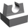 LEGO Gris pierre moyen Tuile 1 x 1 avec Agrafe (Pas de coupe au centre) (2555 / 12825)