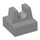 LEGO Gris pierre moyen Tuile 1 x 1 avec Agrafe (Pas de coupe au centre) (2555 / 12825)