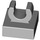LEGO Medium Stone Gray Tile 1 x 1 with Clip (Raised &quot;C&quot;) (15712 / 44842)