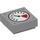 LEGO Medium Stone Gray Tile 1 x 1 with Gauge with Groove with Dark Stone Gray Bolts (3070 / 73778)