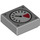 LEGO Gris pierre moyen Tuile 1 x 1 avec Gauge avec rainure avec boulons gris pierre foncée (3070 / 73778)