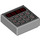 LEGO Mittleres Steingrau Fliese 1 x 1 mit Keypad Muster mit Nut (3070 / 25700)