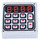 LEGO Mittleres Steingrau Fliese 1 x 1 mit Keypad Muster mit Nut (3070 / 25700)