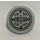 LEGO Medium Stone Gray Tile 2 x 2 Round with &#039;N.Y.C.&#039; and Manhole Cover Sticker with Bottom Stud Holder (14769)