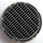 LEGO Medium Stone Gray Tile 2 x 2 Round with Vent Design with Bottom Stud Holder (14769 / 49039)