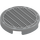 LEGO Medium steengrijs Tegel 2 x 2 Rond met Vent Design met noppenhouder aan de onderzijde (14769 / 49039)