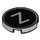 LEGO Medium Stone Gray Tile 2 x 2 Round with &#039;Z&#039; Typewriter Key with Bottom Stud Holder (14769 / 79401)