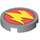 LEGO Gris pierre moyen Tuile 2 x 2 Rond avec Zurg logo avec fond en &quot;X&quot; (4150 / 88241)