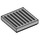 LEGO Medium Stone Gray Tile 2 x 2 with Black Lines with Groove (3068 / 104354)