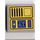 LEGO Gris pierre moyen Tuile 2 x 2 avec Grue Control Panneau avec Grille Autocollant avec rainure (3068)