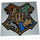 LEGO Mittleres Steingrau Fliese 2 x 2 mit Hogwarts Logo mit Nut (3068 / 92451)