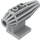 LEGO Medium Stone Gray Tile 2 x 2 with Jet Engine (30358)