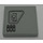 LEGO Medium Stone Gray Tile 2 x 2 with Plate and 3 Lever (Right) Sticker with Groove (3068)