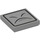 LEGO Medium Stone Gray Tile 2 x 2 with Thwimp Face with Groove (3068 / 76897)