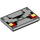 LEGO Medium Stone Gray Tile 2 x 3 with Minecraft Redstone Face (26603 / 68486)