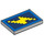 LEGO Gris pierre moyen Tuile 2 x 3 avec Jaune Pixels (26603 / 103730)
