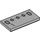 LEGO Medium Stone Gray Tile 2 x 4 with Frankenstein Forehead with Staples Decoration (69292 / 87079)