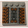 LEGO Medium Stone Gray Tile 4 x 4 with Studs on Edge with SW Sith Infiltrator Mechanical Pattern Sticker (6179)