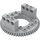 LEGO Medium Stone Gray Top for Turntable with Technic Bricks Attached (2855)